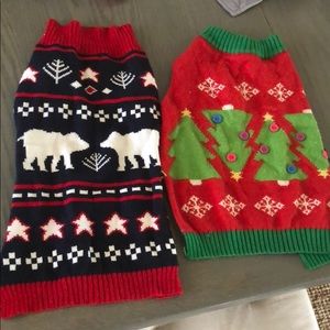 Dog ugly Christmas sweaters